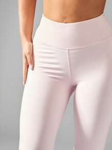 MISSGUIDED 健身运动紧身裤高腰压缩健身房瑜伽跑步训练锻炼健身运动裤收腹运动服 - 粉色 - 查看 4