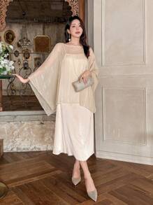 DAZY Women Two Pieces Outfits For Daily Wear - Apricot - View 8