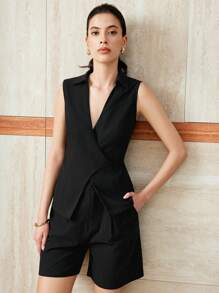 Gloray Women Two Pieces Outfits For Daily Wear - Black - View 3