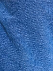 MUSERA Cute Vacation Mid Rise Straight Leg Denim Shorts Only Spring Summer Elegant Ibiza Western Concert Holiday Winter Nashville Chic - Light Wash - View 6