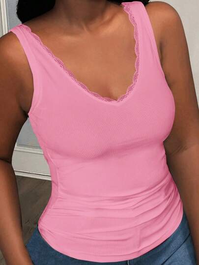 Slaydiva Plus 2025 春夏新款休闲基本百搭无袖深 V 领纽扣罗纹针织背心，适合西部、波西米亚风、海滩、婚礼宾客、复活节、狂欢节、音乐会、毕业典礼、运动