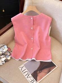 SHEIN Women Two Pieces Outfits For Daily Wear - Pink - View 2