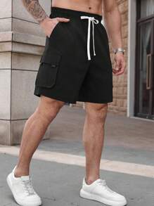 Manfinity Homme Pantalones cortos cargo casuales para hombre, adecuados para el verano