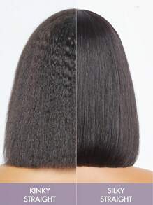 4x4 Lace Glueless Bob Wig Human Hair Kinky Straight Hair Put On And Go Short Bob Lace Pre Cut Pre Plucked For Women Natural Black Color 180% Density - Natural Black - View 5