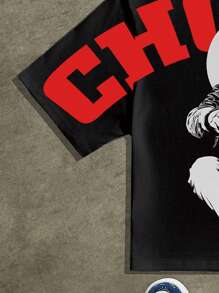 Manfinity EMRG Camiseta suelta y corta de hombre, estilo callejero hip hop "ELIGE"