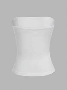 Comfortcana 4 chiếc áo hai dây màu trơn đa năng cỡ lớn - Nhiều màu - Xem 8