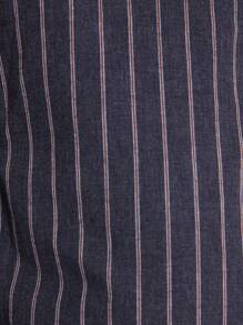 MUSERA Tailored Mid Rise Pinstripe Wide Leg Trouser Business Casual Spring - Grey - View 6