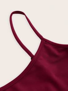 SHEIN EZwear Women Two Pieces Outfits For Daily Wear - Burgundy - View 16