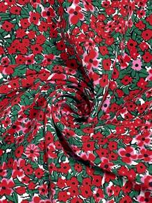 SHEIN Clasi Áo sơ mi nữ cổ tròn, tay bồng hai lớp, họa tiết hoa nhí, kiểu dáng H, thời trang và thanh lịch, đa năng cho mặc hàng ngày, thích hợp cho Ngày của Mẹ, áo sơ mi tay ngắn viền hoa thanh lịch, phong cách nghỉ mát, mùa hè cho nữ, áo mùa hè, nữ kín đáo, họa tiết hoa, áo sơ mi nữ, áo ngộ nghĩnh, phù hợp cho mặc hàng ngày thanh lịch, phụ nữ đi nghỉ mát, mùa hè cho nữ, phụ nữ công sở, áo đi chơi, áo công sở, mùa xuân cho nữ, lễ hội, phong cách cổ điển, áo tay ngắn nữ, phụ nữ thanh lịch, phụ nữ kín đáo, áo thường ngày, kỳ nghỉ xuân, áo ngày lễ Thánh Patrick. - Nhiều màu - Xem 7