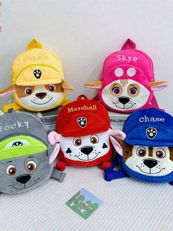 Mochila con diseño de dibujos animados, con los personajes de Chase, Rocky, Skye y Rubble, perfecta para viajes, actividades al aire libre y uso diario, ideal para fans de