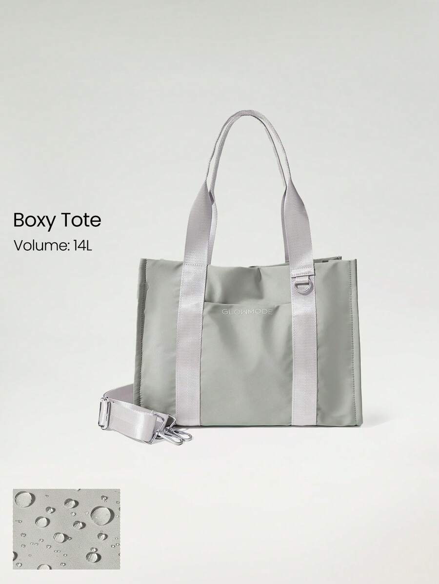 GLOWMODE 14升 Ready Or Not 可调节肩带斜挎方形托特包日常休闲包 - 綠色 - 查看 1