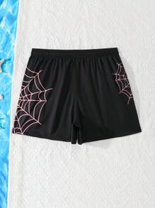 Pantalones cortos de playa estampados con bloques de color para hombres, para el verano, estilo hawaiano