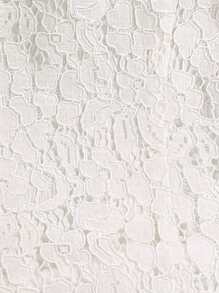 SHEIN LUNE Blazer mode femme avec garniture en dentelle et design de boutons métalliques