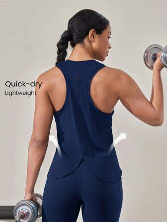 GLOWMODE Mesh Training Racerback  Tank Gym Wear Medium Impact Running Workout Quick Dry Moisture Wicking Cool Feeling