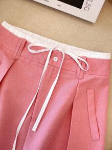 SHEIN Women Two Pieces Outfits For Daily Wear - Pink - View 7