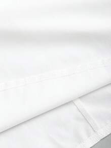 Sweetra Vestido blanco prístino de verano para mujer, elegante y sexy, con decoración floral, cuello de halter y cintura ceñida - Blanco - Ver 7