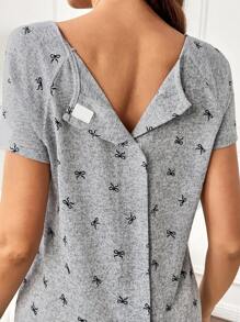 SHEIN Kleidung für Geburt und Wochenbett Pyjama Pyjama-Kleid Loungewear Nachthemd Bademantel Nachtwäsche Unterwäsche & Nachtwäsche Pyjama-Set