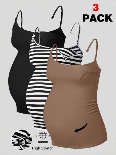 Modmama 3-delige casual sportvoedingsset voor dames, inclusief: wollen voering, slim fit tanktop, broek voor hardlopen, fitness en buitenactiviteiten