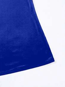 Heart & Animal Paw Print Racing Top Tank Top, Vibrant Summer Top, Valentine's Day - Blue - View 3