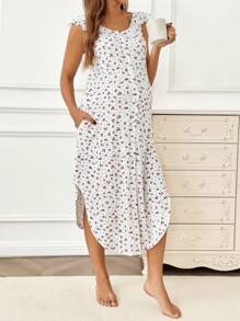 Modmama Bekleidung für Geburt und Entbindung Pyjama Pyjama-Kleid Loungewear Nachthemd Bademantel Nachtwäsche Unterwäsche & Nachtwäsche Pyjama Set