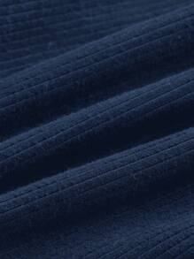 SHEIN MOD Two-Piece Set Twist Front Ribbed Knit Bodycon Summer Tube Top - Multicolor - View 8