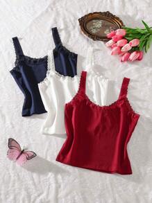 Set de 3 piezas de ropa interior de mujer informal y sexy