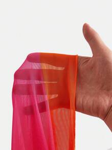 Swim Oasis Conjunto de 2 piezas de traje de baño de una pieza acampanado y degradado en talla grande para mujer - Multicolor - Ver 10