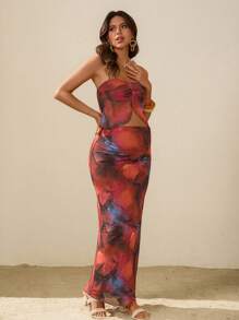 SHEIN Maternity Two Pieces Suits Summer Outfits For Women - Multicolor - View 1