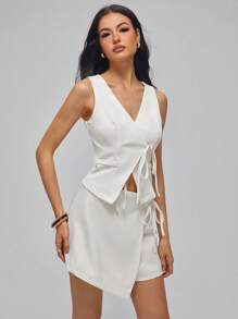 Roylia Conjunto de dos piezas para mujer para uso diario - Albaricoque - Ver 5