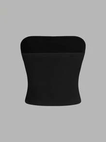 SHEIN Essnce 4 件套纯色休闲百搭女士吊带背心，适合夏季度假 - 彩色 - 查看 4