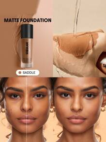 SHEGLAM Complexion Pro 持久透氣啞光粉底液-馬鞍啞光持久全覆蓋防汗粉底液控油全覆蓋無孔遮瑕膏防水持久全覆蓋無孔無瑕控油不褪色粉底液輕盈柔軟粉底液 品牌 美容 化妝 化妝品 適合女性與女孩 完美搭配夏季春季 Y2K 時尚 流行 生日 母親節禮物 假期 派對準備就緒 最佳顏色 - Saddle - 查看 1