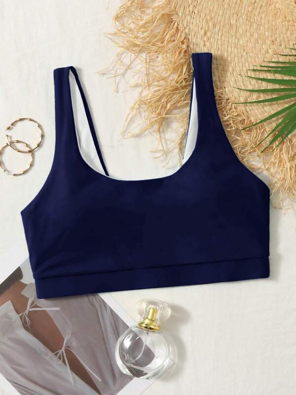 Swim Basics Women Summer Beach Casual Bikini Top