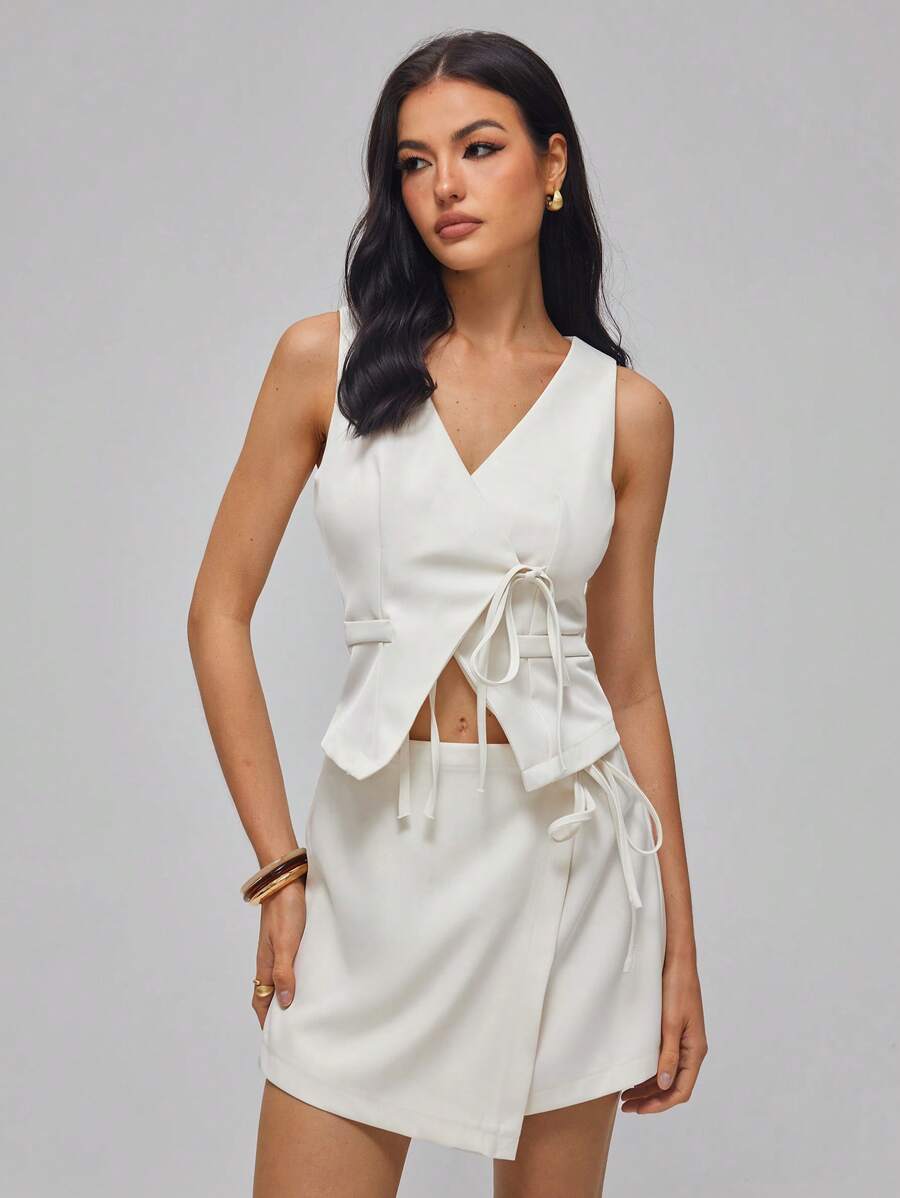 Roylia Conjunto de dos piezas para mujer para uso diario - Albaricoque - Ver 1