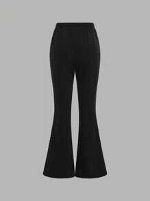 SHEIN 2 pièces Ensemble hauts rayés et pantalons évasés pour préadolescentes, élégant, pour mariage et invité de mariage