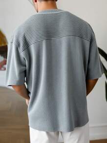 Manfinity Homme Men's Summer Casual Digital Print Knit Top - Multicolor - View 2