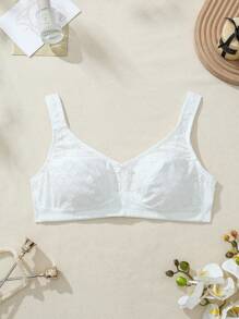 SHEIN Plus Size Women Non-Wired Lingerie Bra, 1pc
