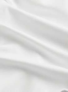 SHEIN MOD 女式吊带扭纹针织背心，白色，夏季无袖短款上衣，节日 - 白色 - 查看 4
