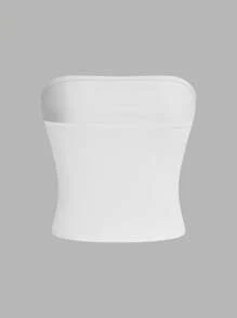 SHEIN Essnce 4 件套纯色休闲百搭女士吊带背心，适合夏季度假 - 彩色 - 查看 8