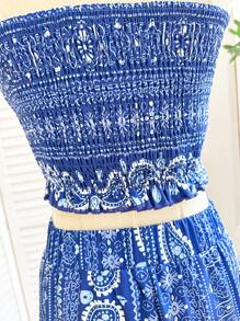 INAWLY Ensemble deux pièces pour femmes pour le port quotidien - Bleu marine - Voir 5