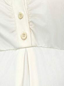 SHEIN Set da 2 pezzi di vestaglia da donna con maniche a campana pesantemente ricamate e camicia da notte con vita stringata e cerniera a metà, pigiami premaman