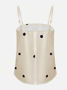 INAWLY 2 Stücke/Set Damen einfaches Polka Punkt Muster Set, Frühling/Sommer