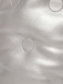 SHECARRY Fashion Versatile Embroidered Copper Padded Small Backpack - Bronze - View 6