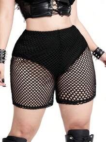 Whyspr Casual Punk Rave Coachella Plus Size Leggings