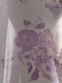 Yasmyna Women's Elegant Floral Print Loose Long Sleeve Side-Slit Abaya, Modest Robe