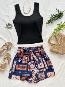 Soleia Bộ đồ hai mảnh cho nữ mặc hàng ngày, quần áo nữ, bộ đồ mùa hè cho nữ, bộ đồ ngắn cho nữ. - Nhiều màu - Xem 3