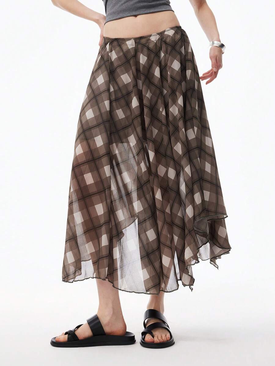 LYSMO Women's Sheer Chiffon Various Midi Skirts - Spring/Summer 2025 New Arrival