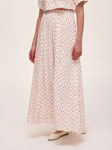 SHEIN Unity 女士日常两件套服装 - 紅白色 - 查看 7