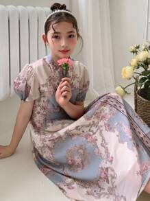 DAZY Tween Girls' Summer Fashionable Short Sleeve Dress - Multicolor - View 4