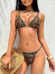 SHEIN ICON 1 chiếc quần bikini in họa tiết Paisley mùa hè đi chơi bãi biển cổ điển Boho Hawaii dành cho nữ mặc kiểu phương Tây ngày lễ mùa hè bãi biển dành cho nữ - Nhiều màu - Xem 5