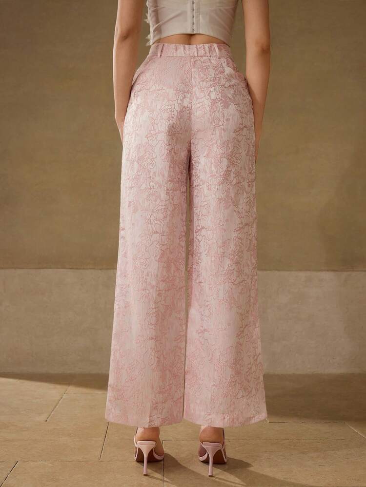 TEXTURED PRESS CREASE SUIT PANTS,VALENTINE'S DAY